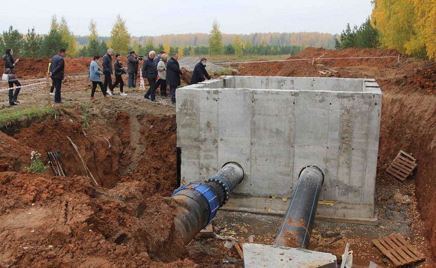 Начато строительство подающего водовода на Нижне-Сысертском водохранилище